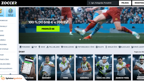 avla igralnice zoccer