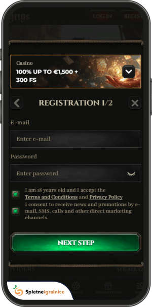 postopek registracije v kyngs