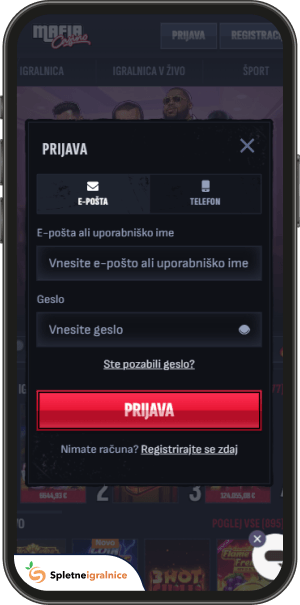 postopek registracije v mafia
