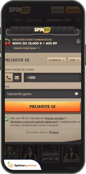 postopek registracije v spinboss