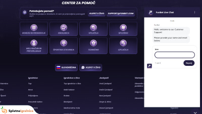 funbet – pomoč in podpora za igralce